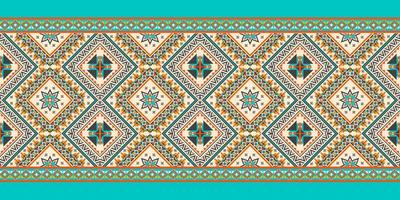 Abstract ethnic ikat chevron pattern vector