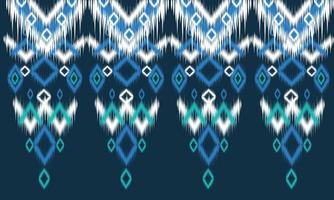 Abstract ethnic ikat chevron pattern vector