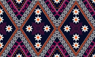 Abstract ethnic ikat chevron pattern vector