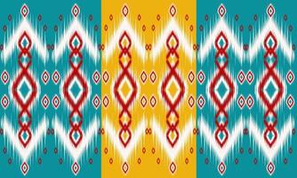 Abstract ethnic ikat chevron pattern vector