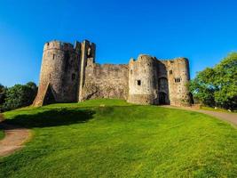 HDR Chepstow Castle ruins in Chepstow photo