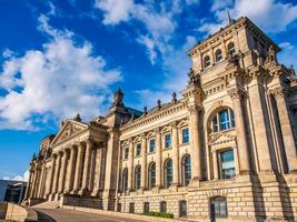 hdr reichstag en berlín foto