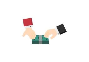 money payment for business dealing partner vector