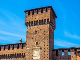 hdr castello sforzesco milan foto