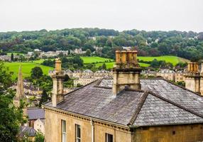 HDR View of the city of Bath photo