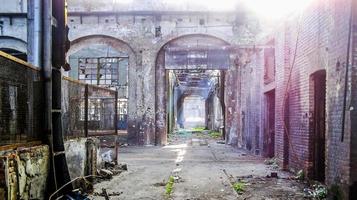 hdr ruinas de ogr officine grandi riparazioni taller de reparación de trenes i foto