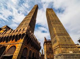 HDR Due torri Two towers in Bologna photo