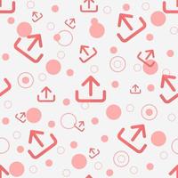 Vector graphic of seamless pattern design with pink and grey color scheme and also with upload icon illustration. Perfect for pattern of textile industry