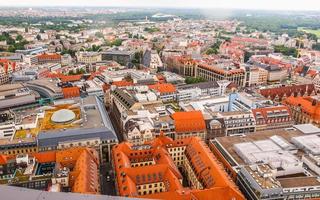 hdr leipzig vista aérea foto