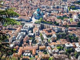 hdr vista aérea de como, italia foto