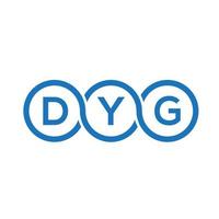 DYG letter logo design on black background.DYG creative initials letter logo concept.DYG vector letter design.