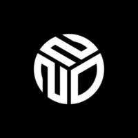 NNO letter logo design on black background. NNO creative initials letter logo concept. NNO letter design. vector