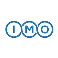 IMO letter logo design on white background. IMO creative initials letter logo concept. IMO letter design. vector