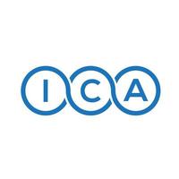 ICA letter logo design on white background. ICA creative initials letter logo concept. ICA letter design. vector