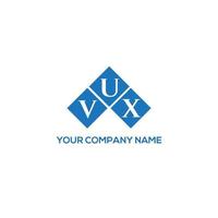 VUX letter logo design on white background. VUX creative initials letter logo concept. VUX letter design. vector