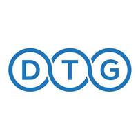 DTG letter logo design on black background.DTG creative initials letter logo concept.DTG vector letter design.