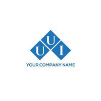 UUI creative initials letter logo concept. UUI letter design.UUI letter logo design on white background. UUI creative initials letter logo concept. UUI letter design. vector