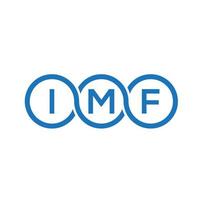 IMF letter logo design on white background. IMF creative initials letter logo concept. IMF letter design. vector