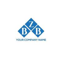 BZB letter logo design on white background. BZB creative initials letter logo concept. BZB letter design. vector