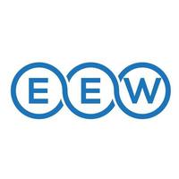 diseño de logotipo de letra eew sobre fondo negro.concepto de logotipo de letra inicial creativa eew.diseño de letra vectorial eew. vector