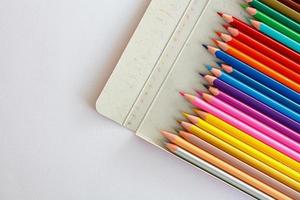 color pencils close up photo