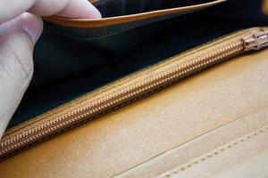 A Closeup to An Empty Wallet photo