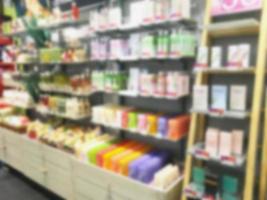 health beauty store shelves background photo