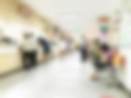 Medical and hospital corridor blur background photo