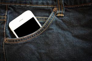 jeans pocket with smartphone photo