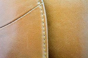 Brown leather texture closeup background photo