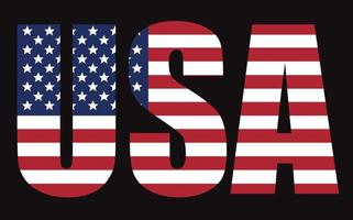 USA vector lettering symbol.USA flag icon.