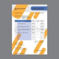 Business corporate creative invoice template. Business invoice vector