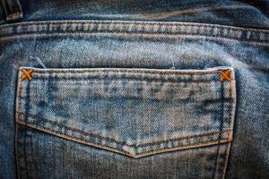 jeans pocket close up photo