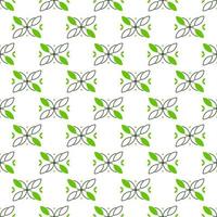 Seamless abstract minimal flat leaves repeat pattern Design art illustration modern background decorative nature collection vector