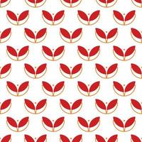 Seamless abstract minimal flat leaves repeat pattern Design art illustration modern background decorative nature collection vector