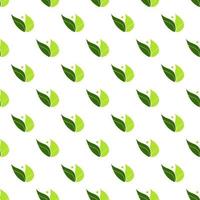 Seamless minimal flat leaves repeat pattern Design art illustration modern background decorative organic collection vector