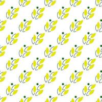 Seamless minimal flat leaves repeat pattern Design art illustration modern background decorative nature collection vector