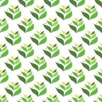 Seamless minimal flat leaves repeat pattern Design art illustration modern background decorative classic collection pro download vector