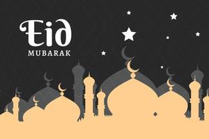 ilustración de vector de eid mubarak para banner y redes sociales