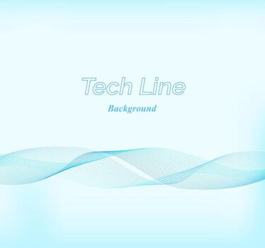 Blue Curve of TechLine background vector
