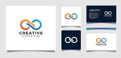 Infinity  Logo Template With Business Card Design Inspiration vector