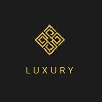 ornament Luxury Logo abstract shape vector symbol Logotype concept icon. trendy linear style. Vector illustration.