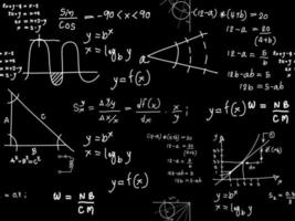 fórmulas físicas dibujadas a mano ciencia conocimiento educación. fórmula química y física, fórmula matemática y vector de física, fondo blanco, fórmula matemática de línea dibujada a mano y fórmula física