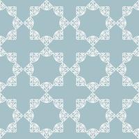 Abstract seamless pattern. Mosaic floral diagonal tile ornamental background. Muslim line ornament in arab orient style vector