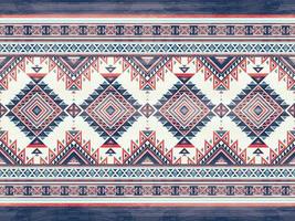patrón étnico geométrico color transparente oriental. patrón sin costuras diseño para tela, cortina, fondo, alfombra, papel tapiz, ropa, envoltura, batik, tela, ilustración vectorial vector
