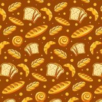 Bread Background Pattern vector
