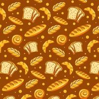 Bread Background Pattern vector