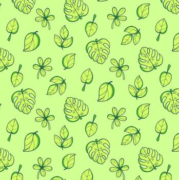 patrón de fondo de hoja vector