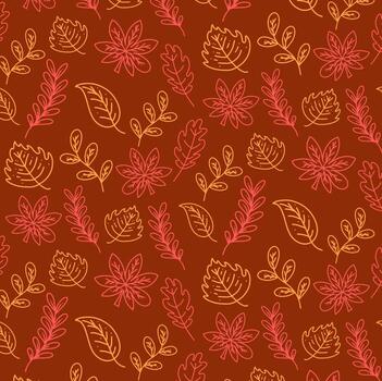 patrón de fondo de hoja vector