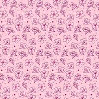 Cherry Blossoms Background Pattern vector
